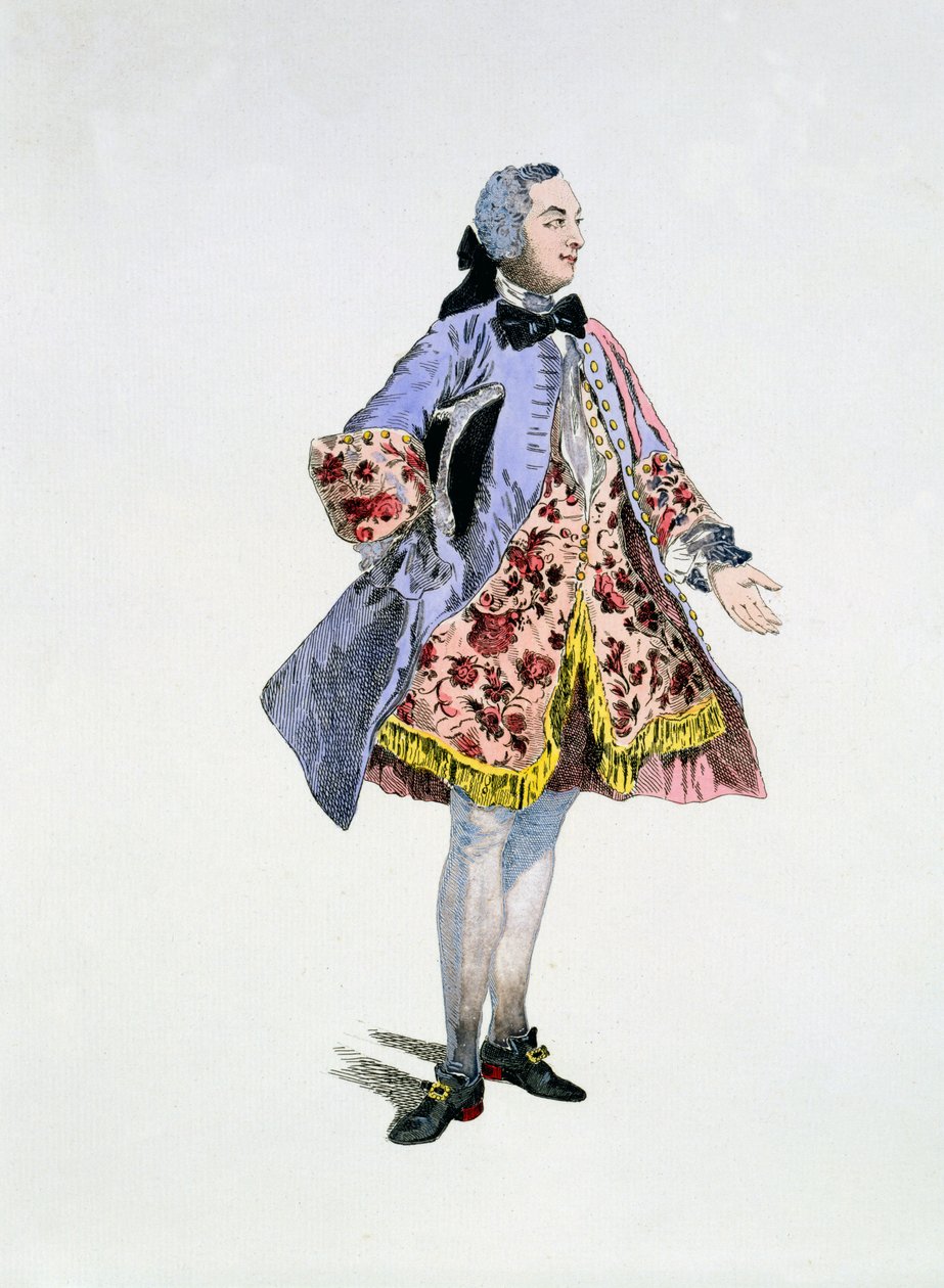 Mösyö Bellecour, Belfort rolünde, 9 Mart 1744 (el boyaması gravür) by Auguste Alexandre Guillaumot