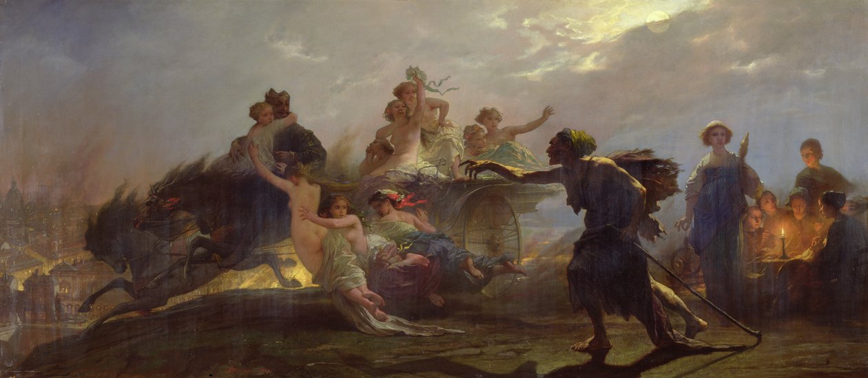 Sefalet Satıcısı, 1860 by Auguste Barthelemy Glaize