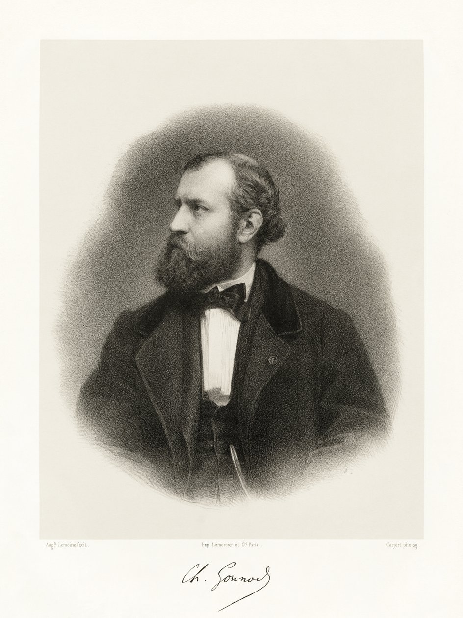 Charles Gounod, 1865-66 by Auguste Charles Lemoine