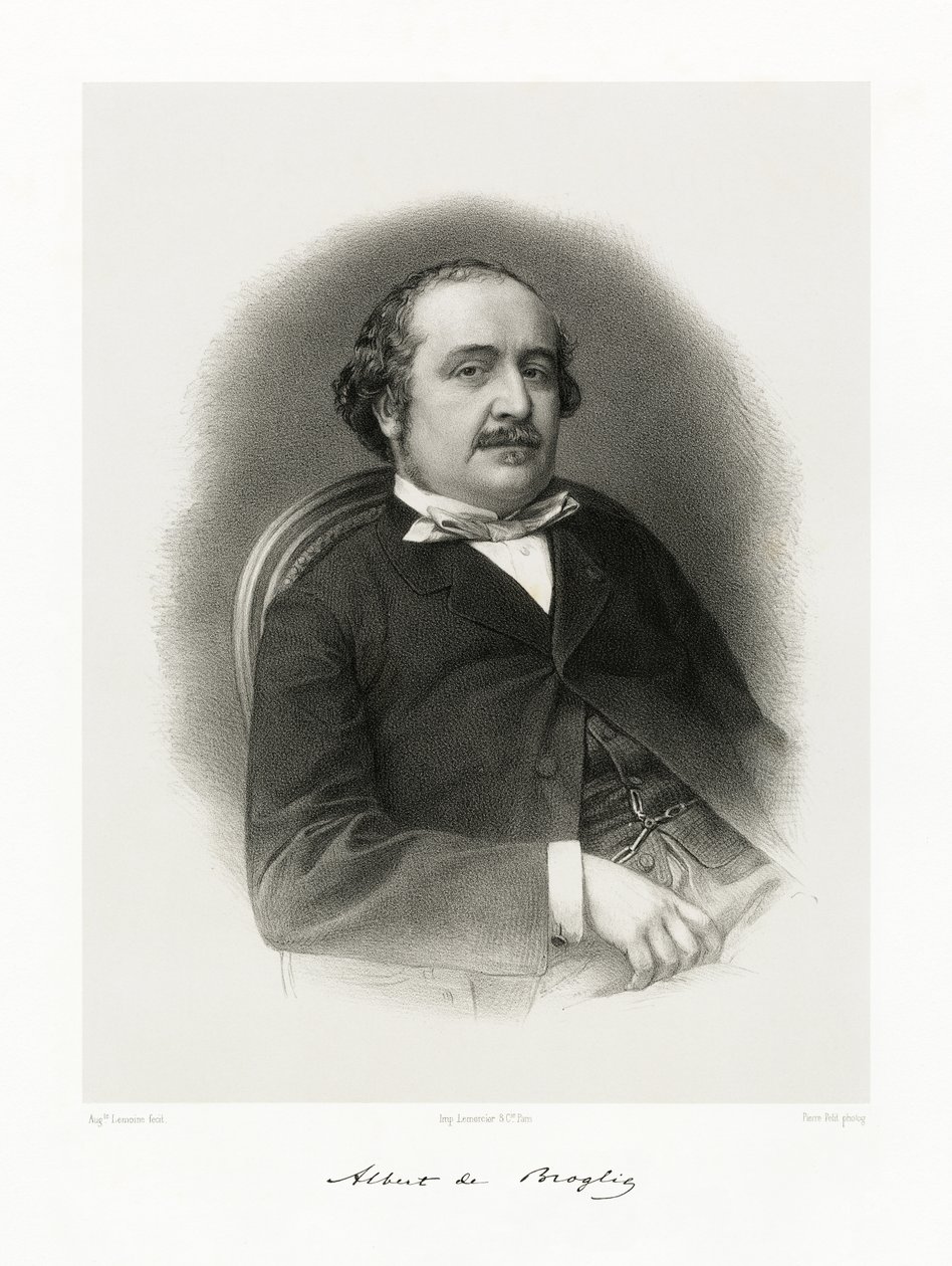 Jacques Victor Albert, Prens de Broglie, 1865-66 by Auguste Charles Lemoine