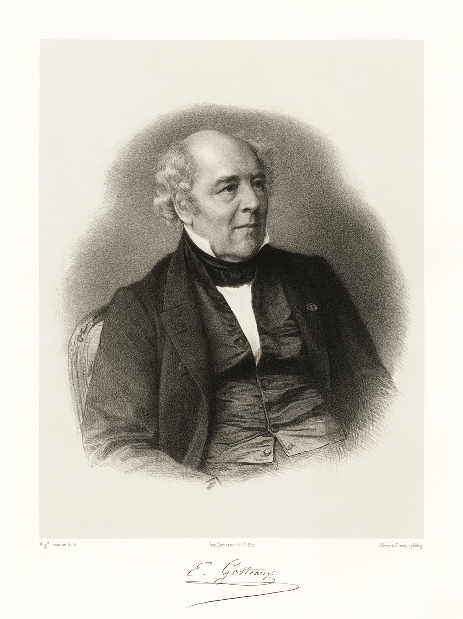 Jacques Edouard Gatteaux, 1865-66 by Auguste Charles Lemoine