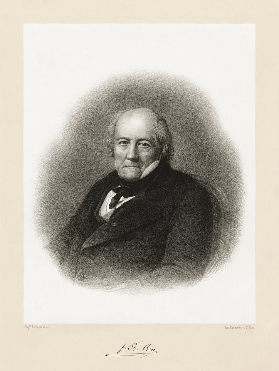 Jean Baptiste Biot, 1865-66 by Auguste Charles Lemoine