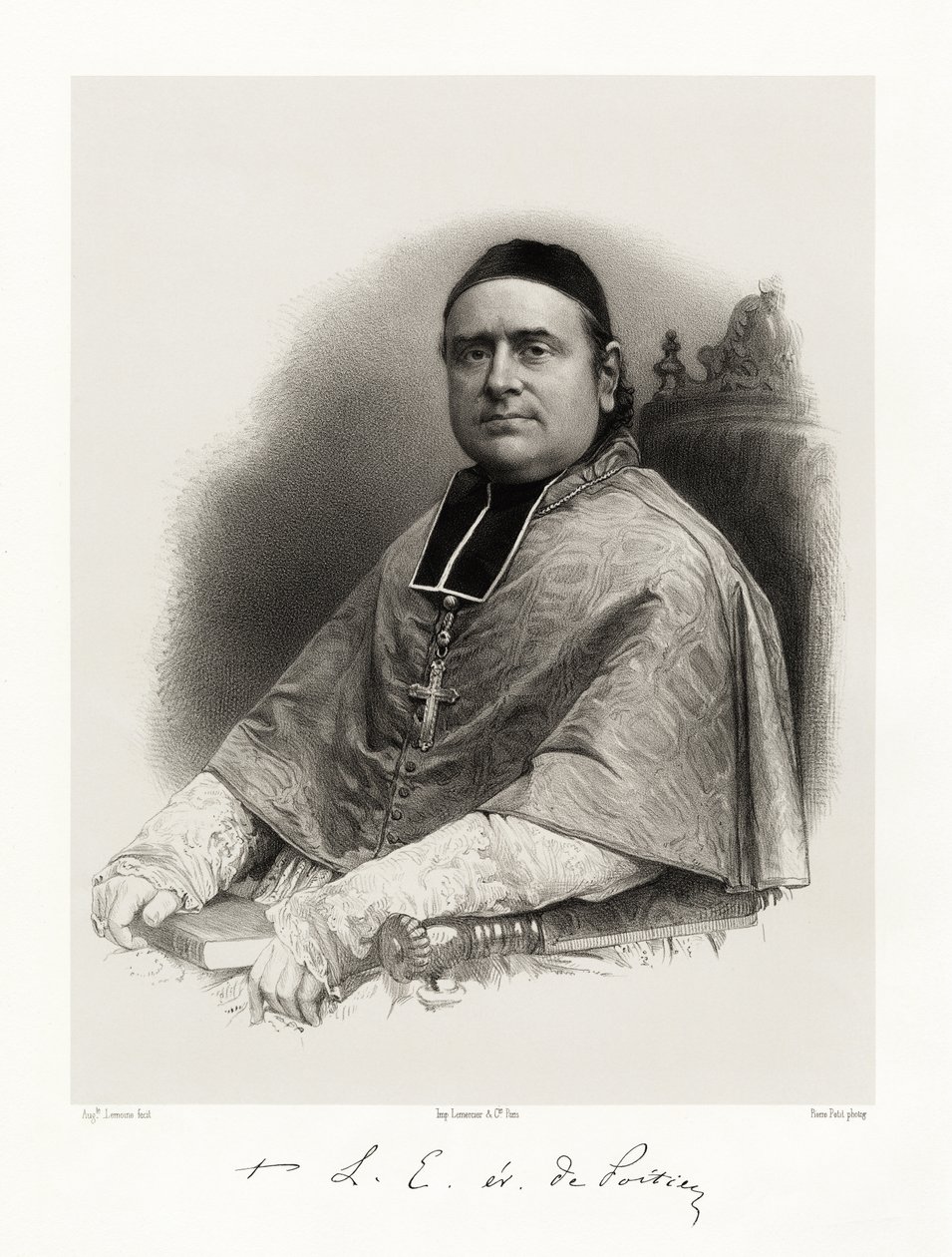 Louis Edouard Pastası, 1865-66 by Auguste Charles Lemoine