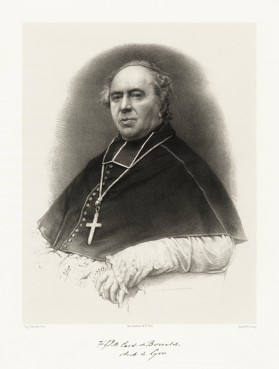 Louis Jacques Maurice de Bonald, 1865-66 by Auguste Charles Lemoine