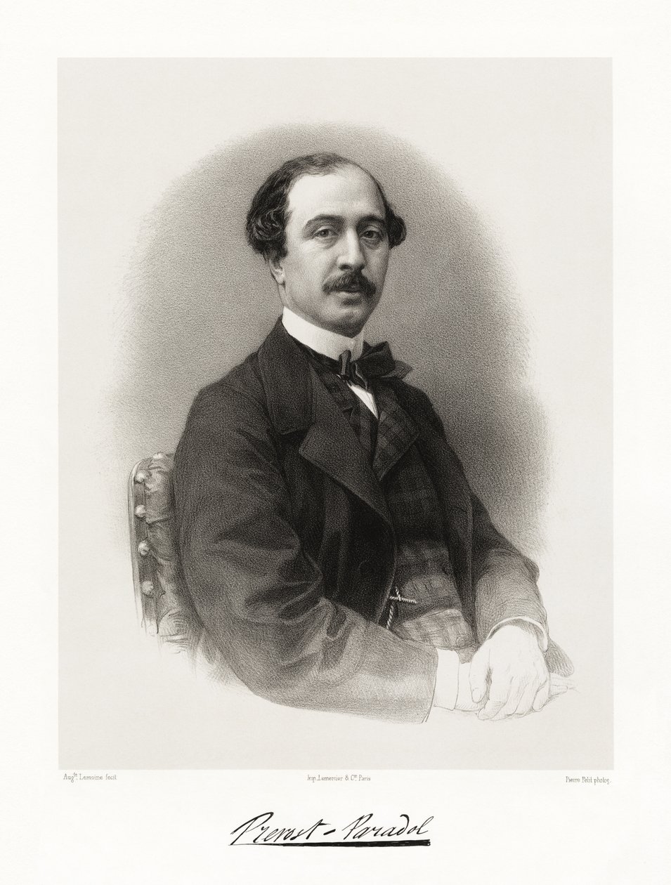 Lucien Anatole Prevost-Paradol, 1865-66 by Auguste Charles Lemoine
