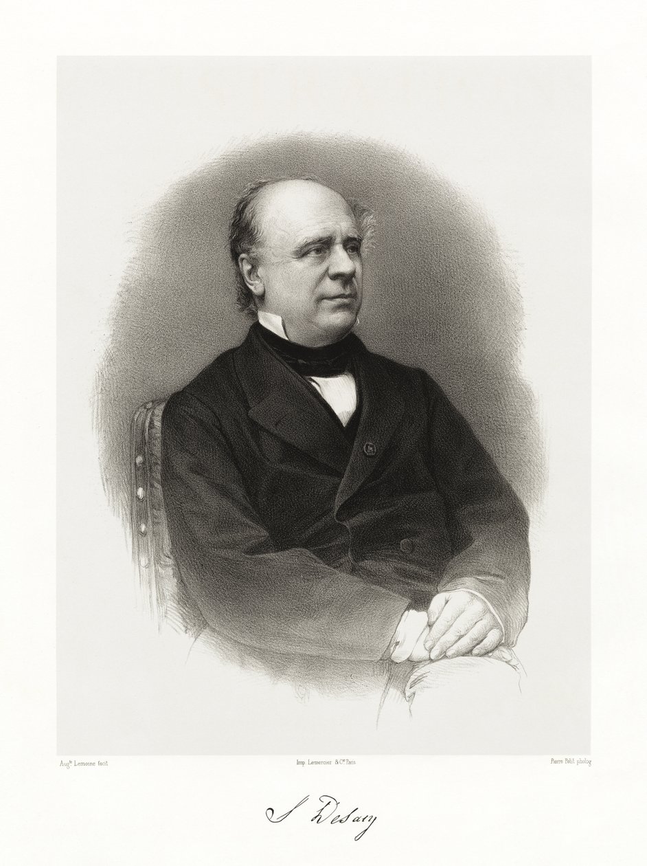 Ustazade Silvestre de Sacy, 1865-66 by Auguste Charles Lemoine