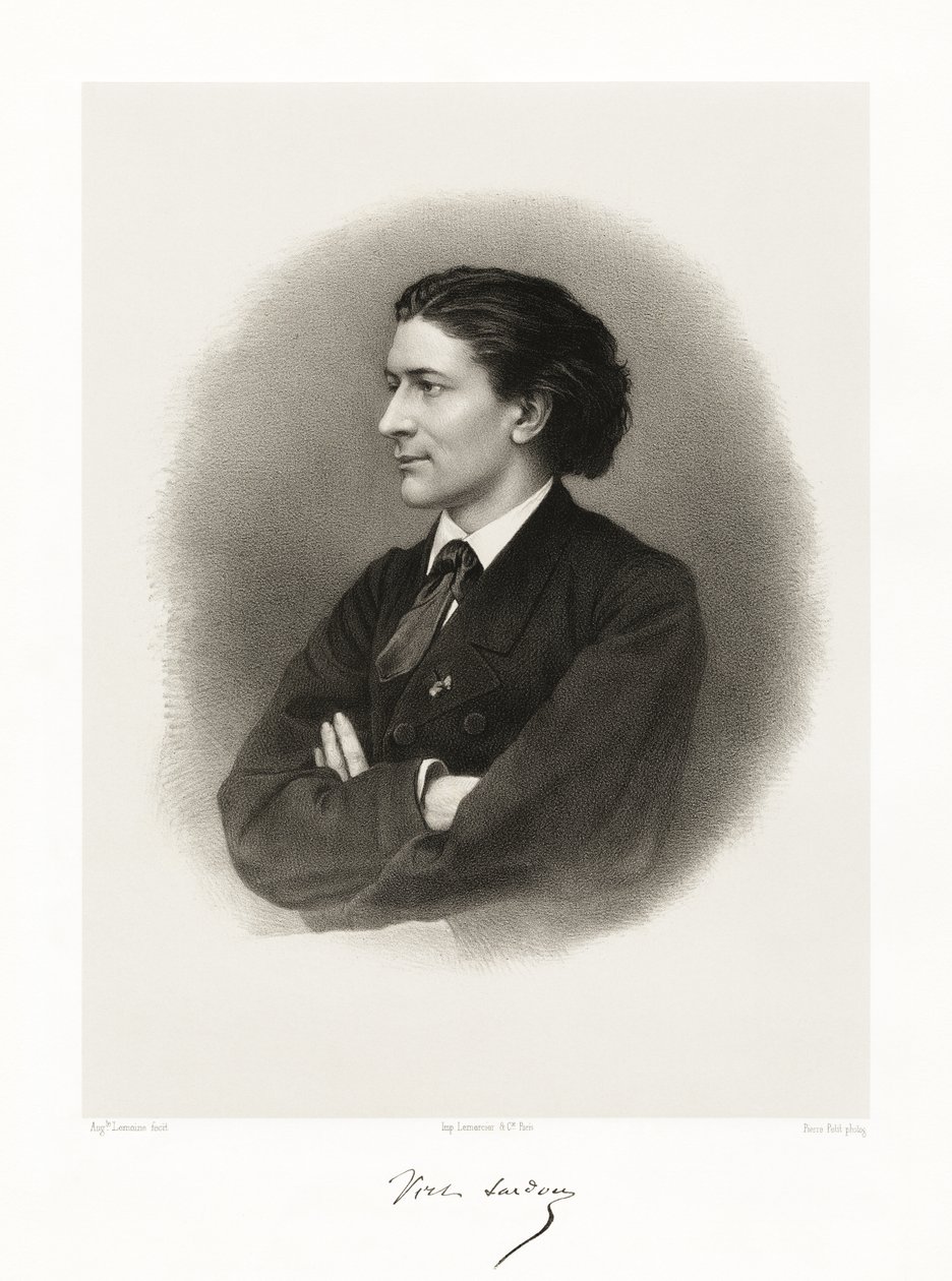 Victorien Sardou, 1865-66 by Auguste Charles Lemoine