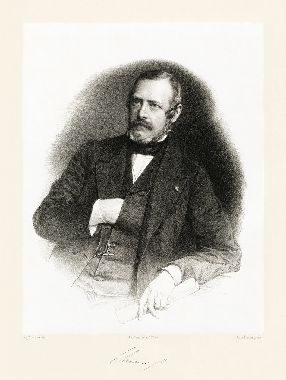 Edouard Antoine de Thouvenel, 1865-66 by Auguste Charles Lemoine