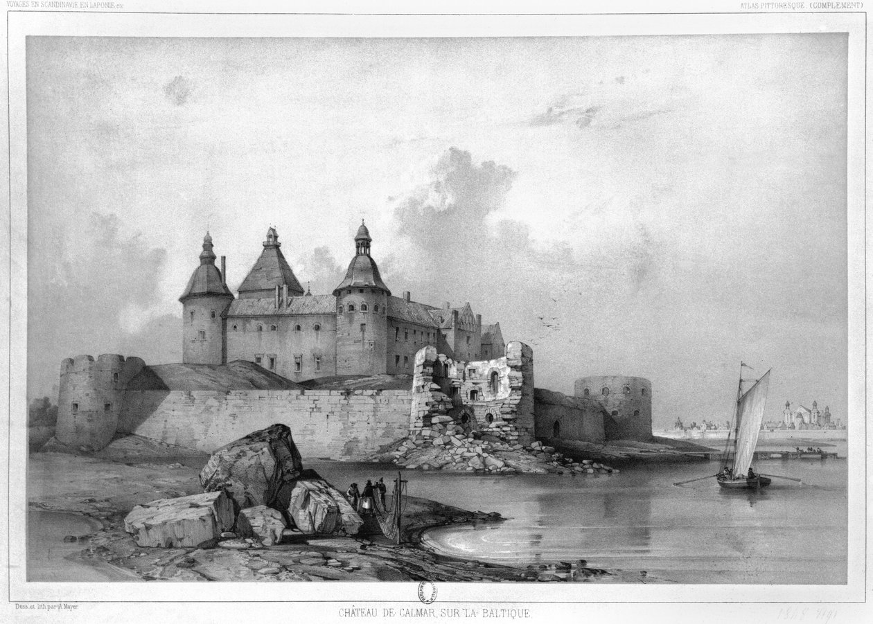 Kalmar Kalesi by Auguste Etienne Francois Mayer