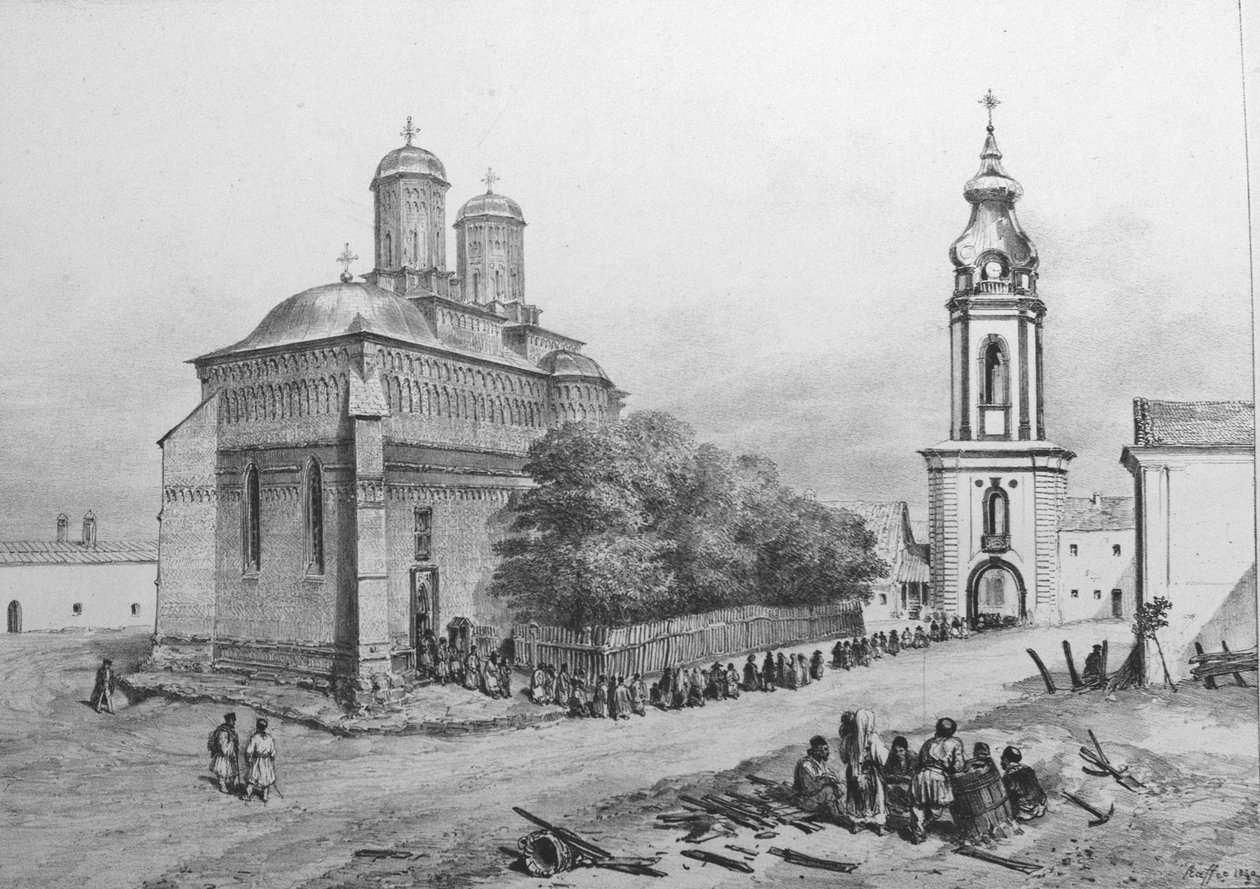 Üç Kutsal Hiyerarşi Manastırı by Auguste Raffet
