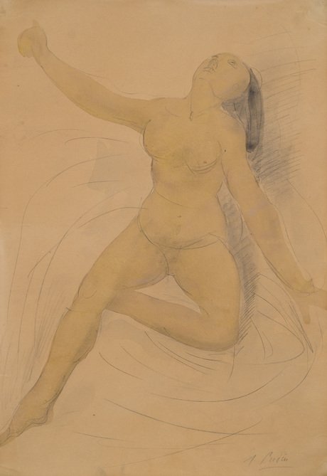 kadın modeli: n by Auguste Rodin
