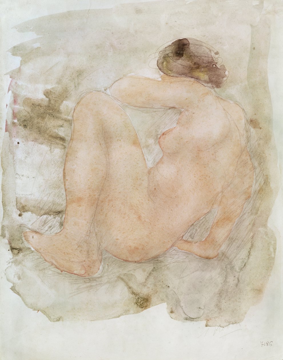 kadın çıplak by Auguste Rodin
