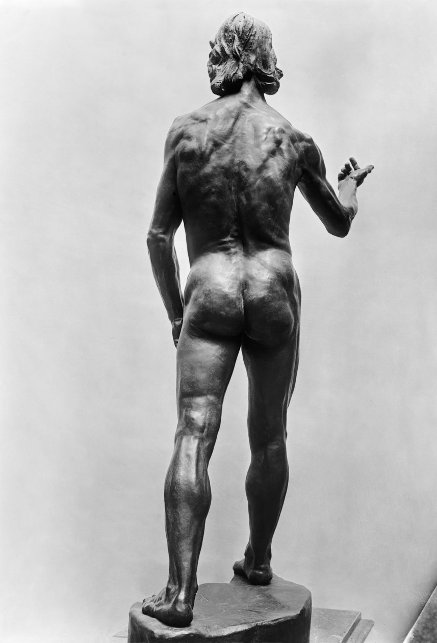 Vaftizci Yahya, arkadan bakıldığında, 1878-80 (ayrıca bkz. 279787, 279788) (bronz) by Auguste Rodin