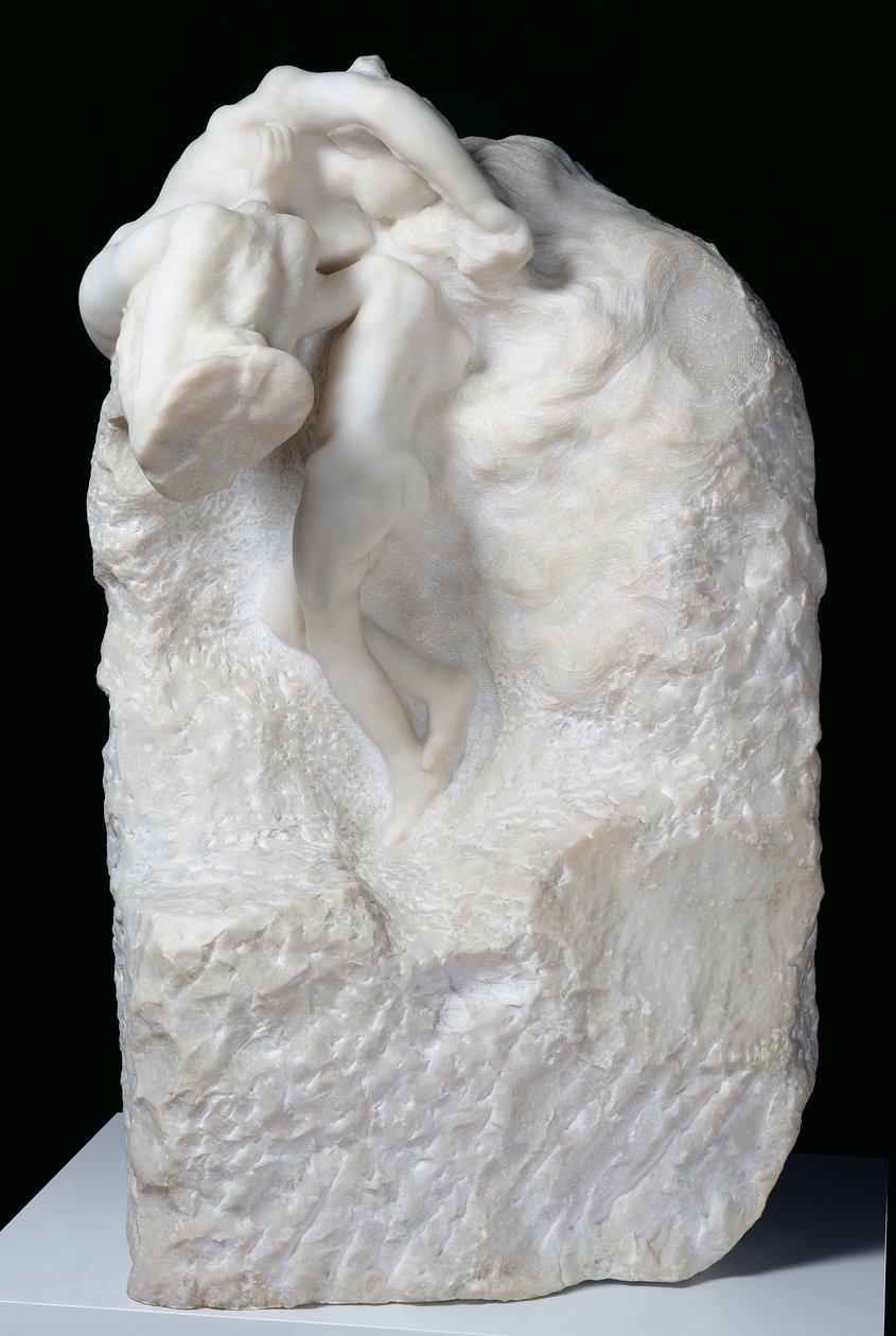 Dünya ve Ay, 1899 (mermer) by Auguste Rodin