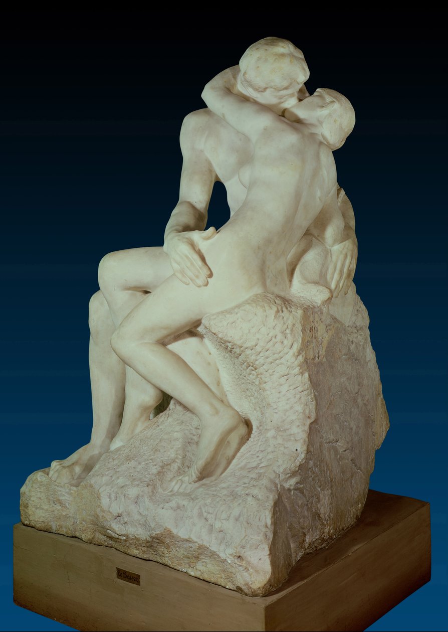 The Kiss, 1886 (mermer) (detay için bkz. 63543) by Auguste Rodin
