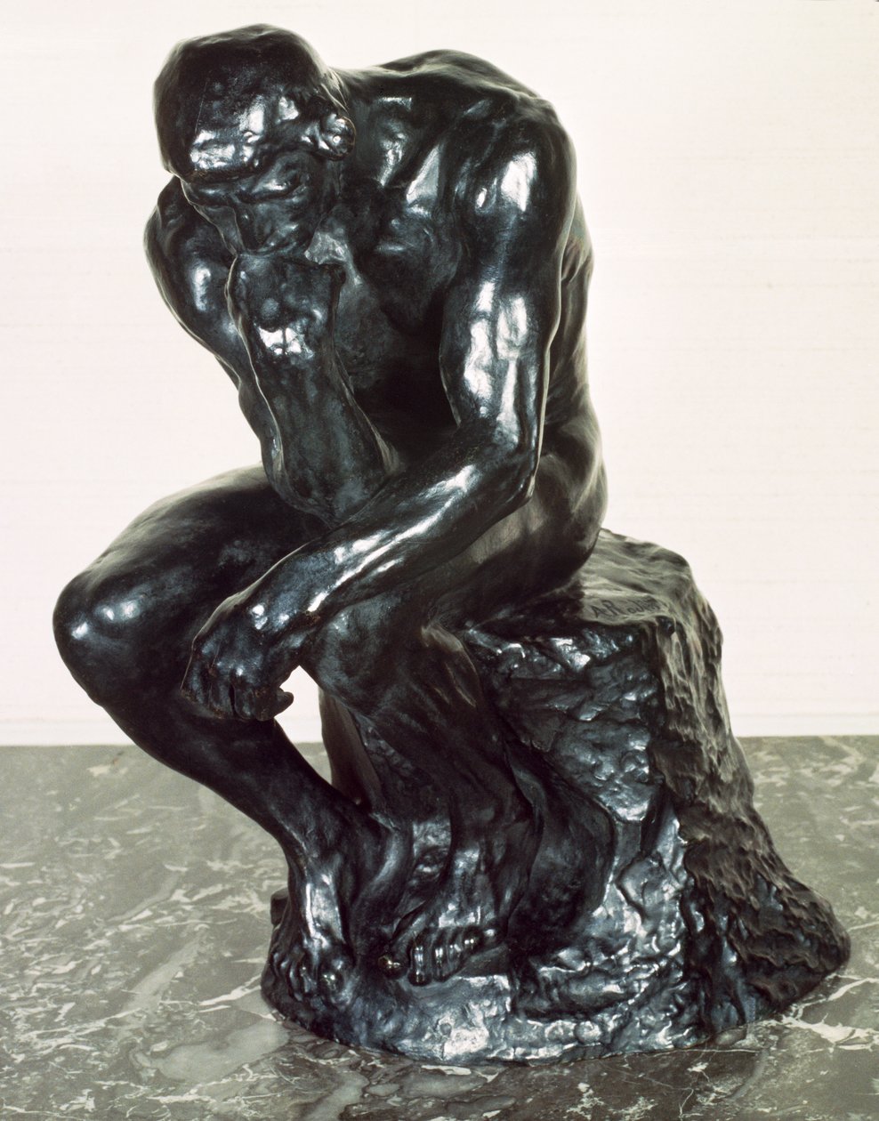 The Thinker, 1880 (bronz) (ayrıca bkz. 116461) by Auguste Rodin