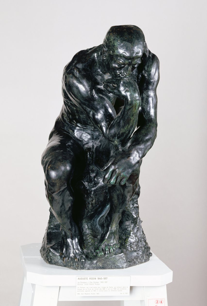The Thinker, 1880 (bronz) (ayrıca bkz. 116464, 158431) by Auguste Rodin