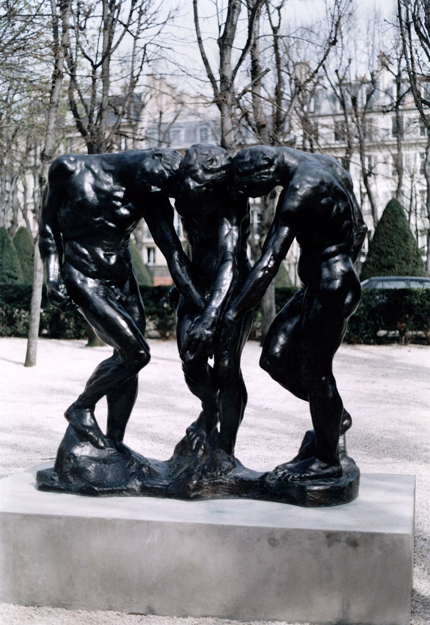 ಮೂರು ಛಾಯೆಗಳು, 1881 (ಕಂಚಿನ) ಟರ್ಕ್ by Auguste Rodin
