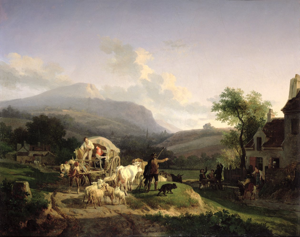 Kırsal Bir Peyzaj, 1821 by Auguste Xavier Leprince