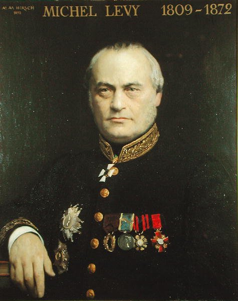 Michel Levy (1809-72) 1893 (tuval üzerine yağlı boya) by Auguste Alexandre Hirsch