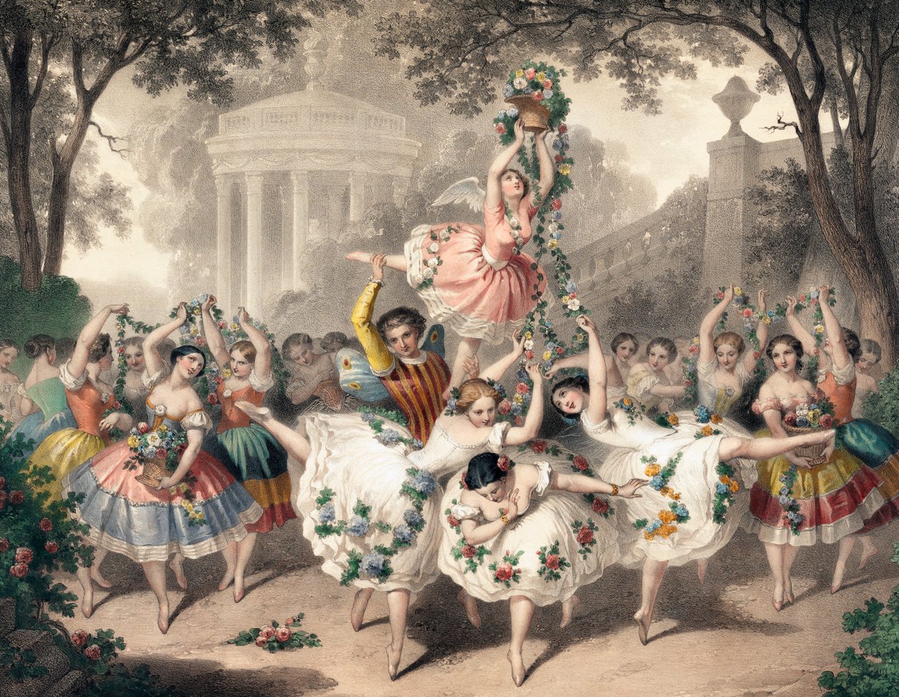 Fransız sanatçı Pierre-Auguste Belin tarafından Operada Bir Bale by Auguste Belin