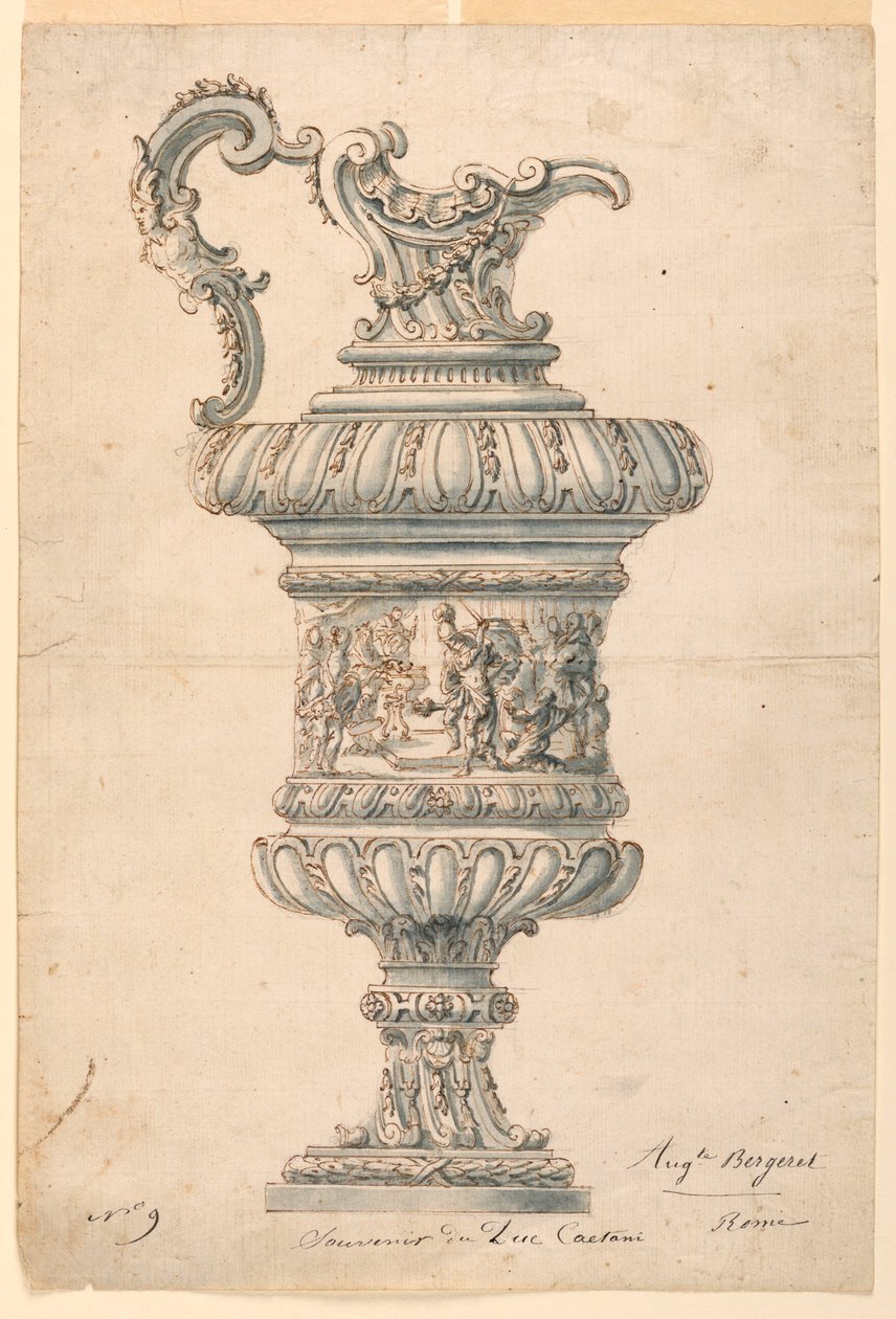 Dudaklı sürahi by Auguste Bergeret, French