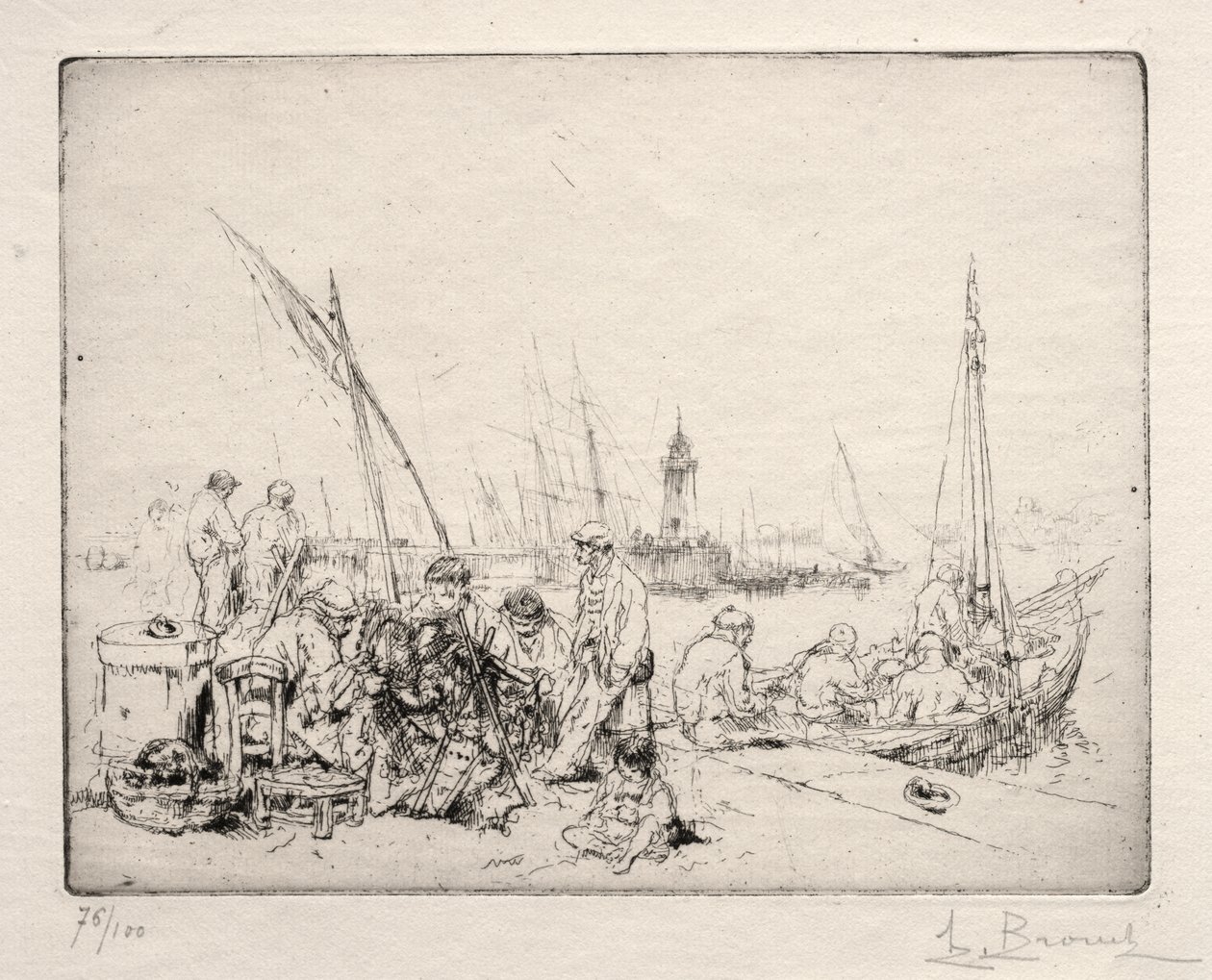 Net Menders by Auguste Brouet