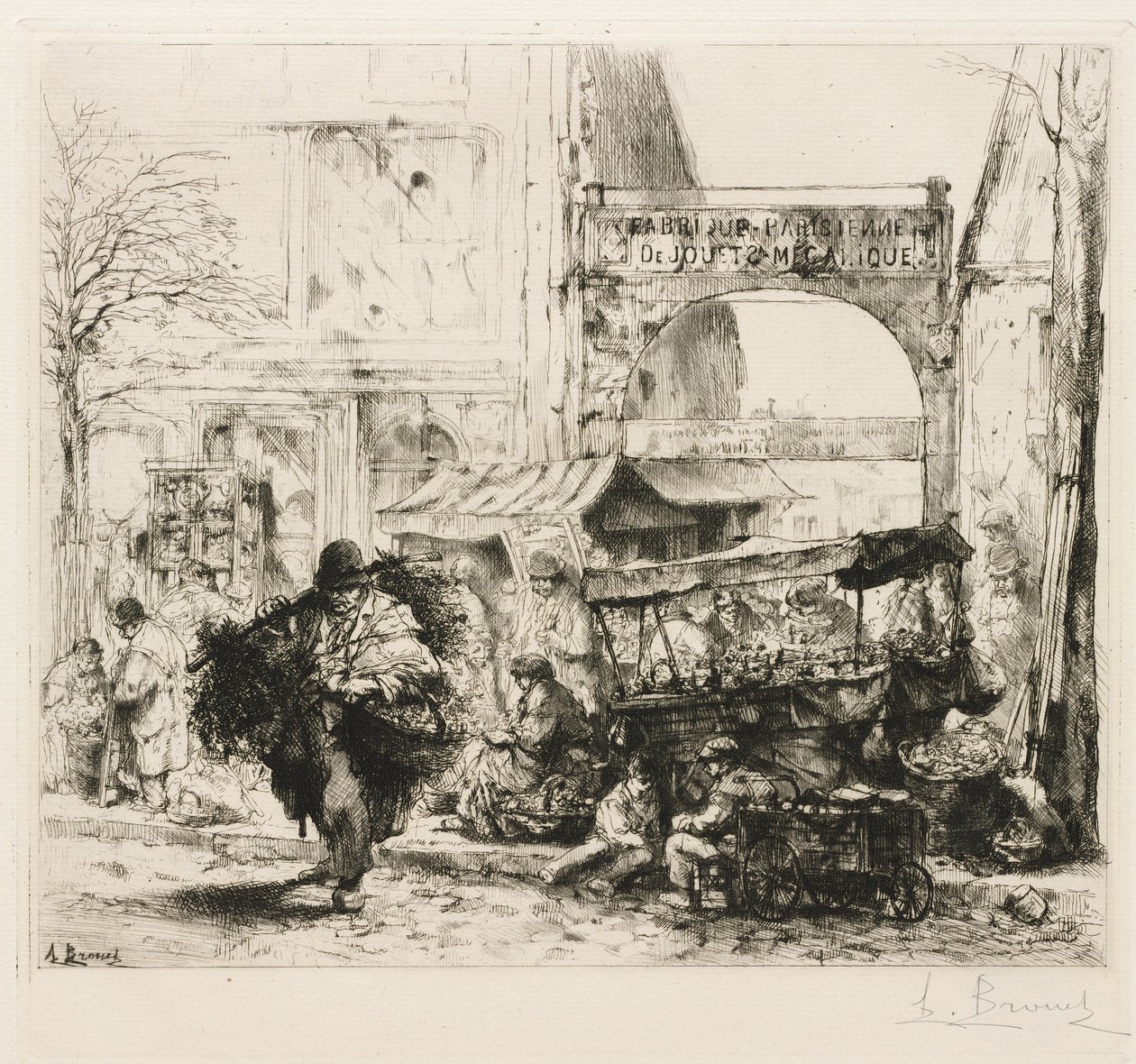 Bir Matine Avenue de Clichy by Auguste Brouet