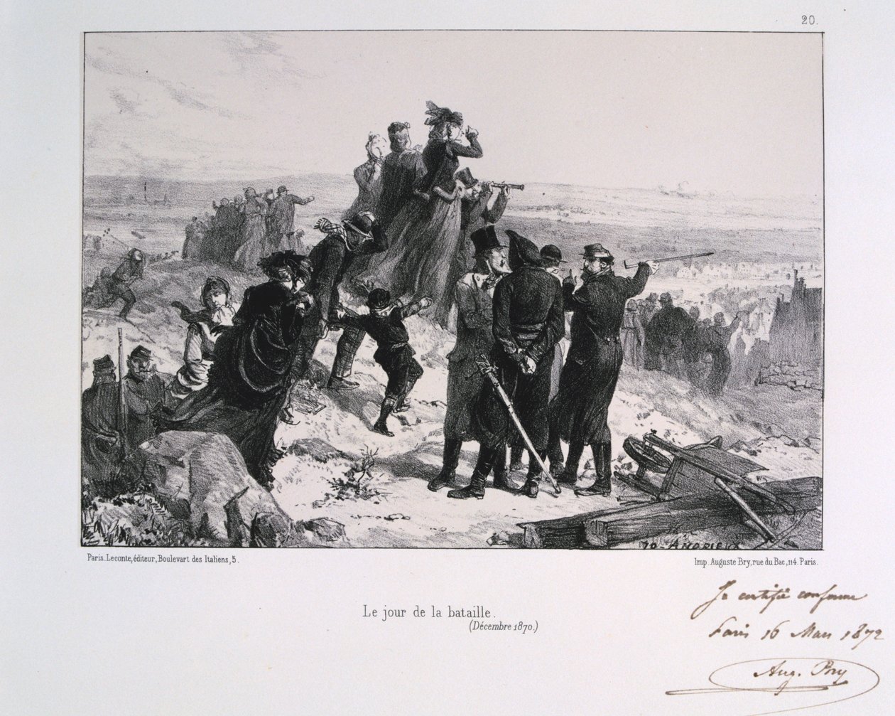 Le Jour du Bataille Savaş Günü, Paris Kuşatması, Fransa-Prusya Savaşı, 1870 1871 by Auguste Bry