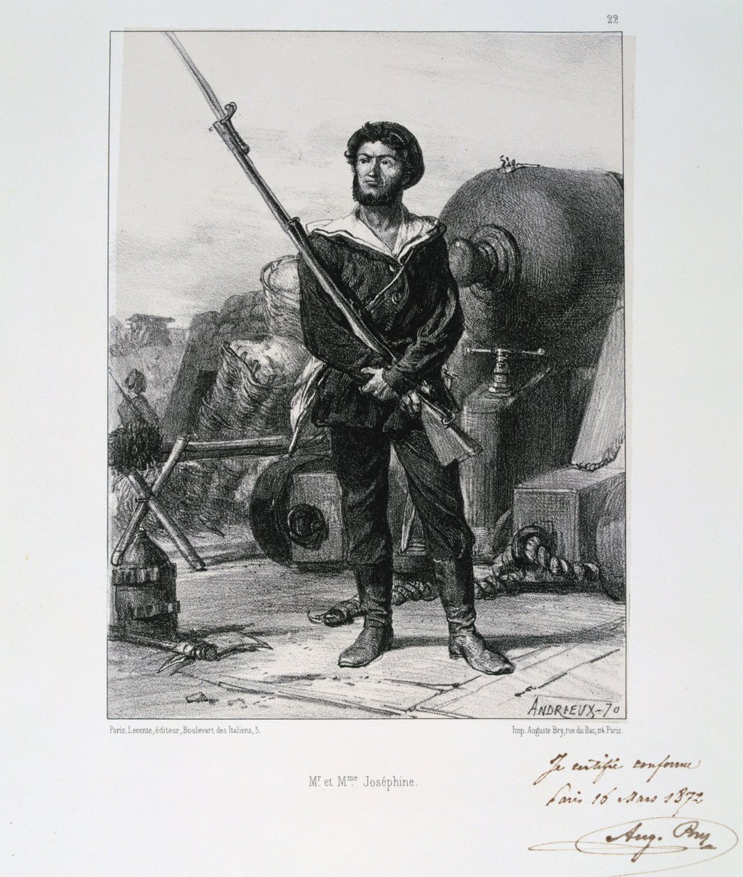 M et Madam Josephine, Paris Kuşatması, Fransa-Prusya Savaşı, 1870 1872 by Auguste Bry
