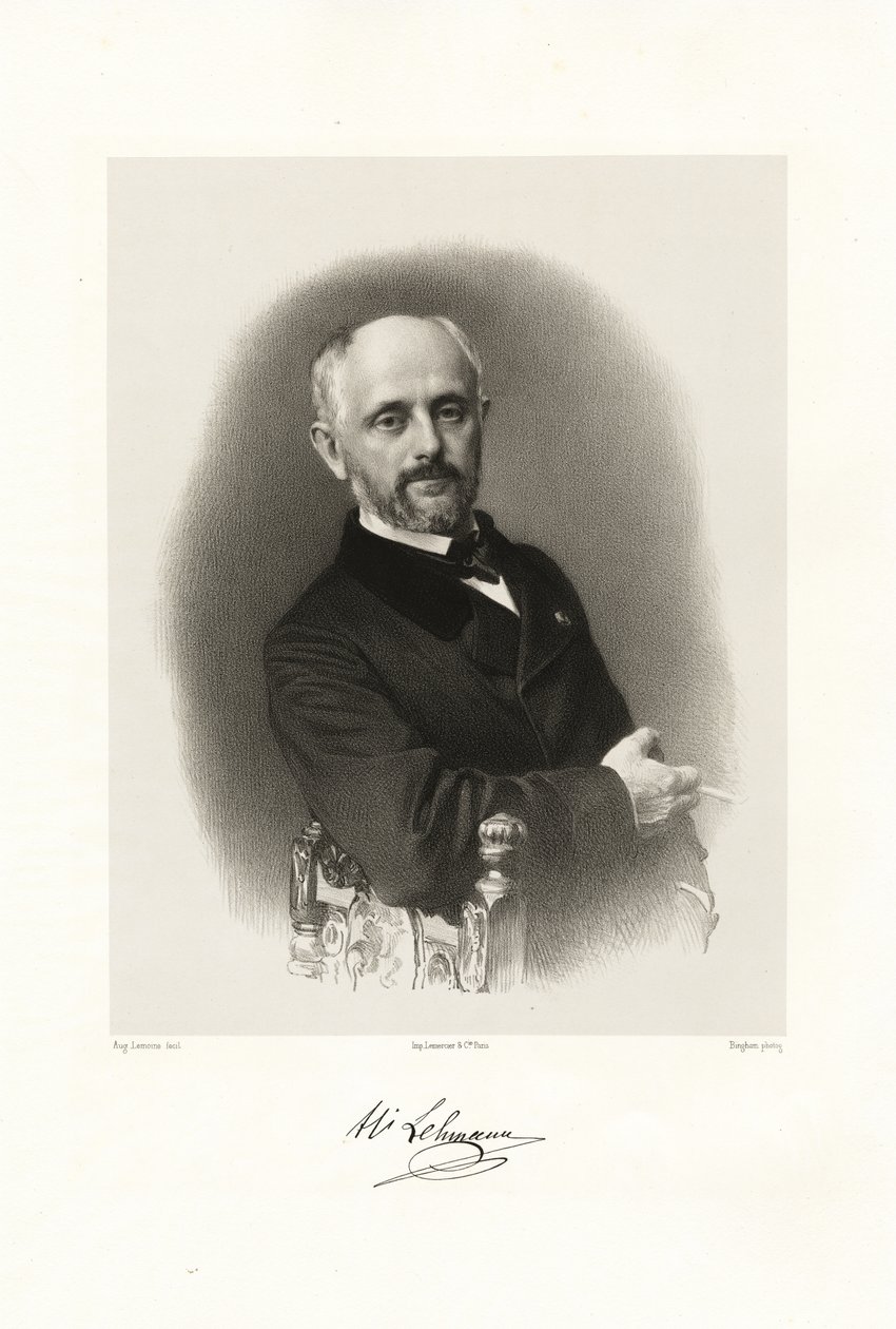 Henri Lehmann, 1865-66  by Auguste Charles Lemoine