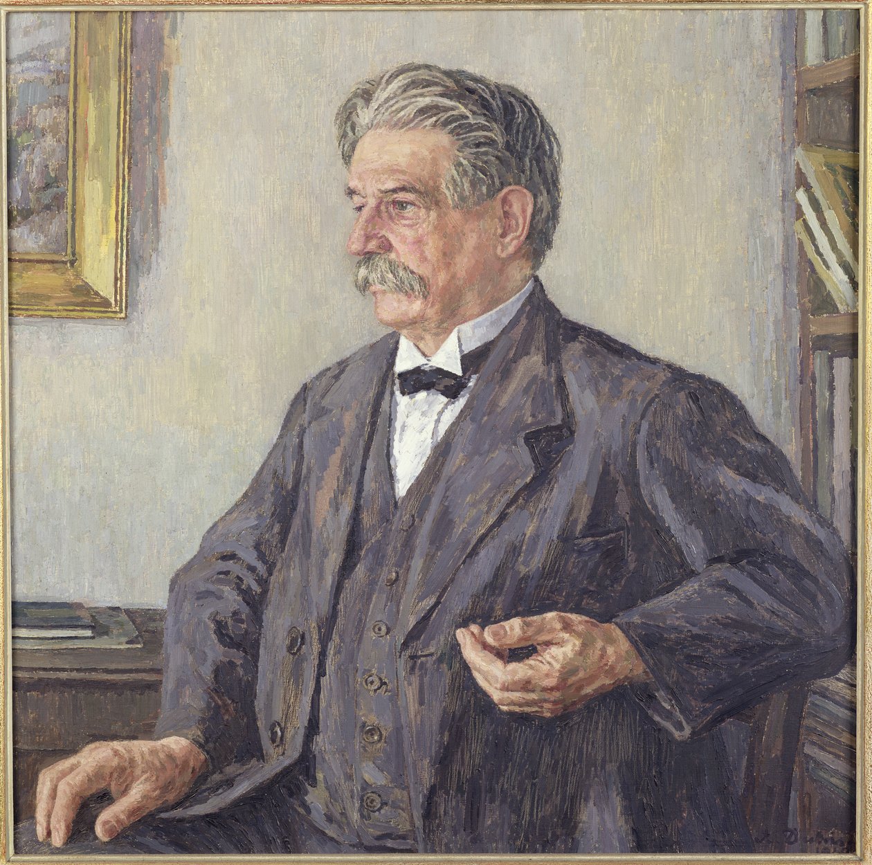 Albert Schweitzer (1875-1965) (tuval üzerine yağlı boya) by Auguste Dubois
