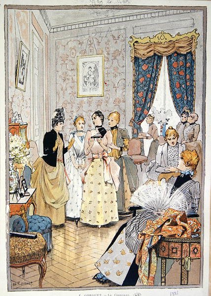 Düğün Hediyeleri (1886) (renkli taş) by Auguste Francois Gorguet