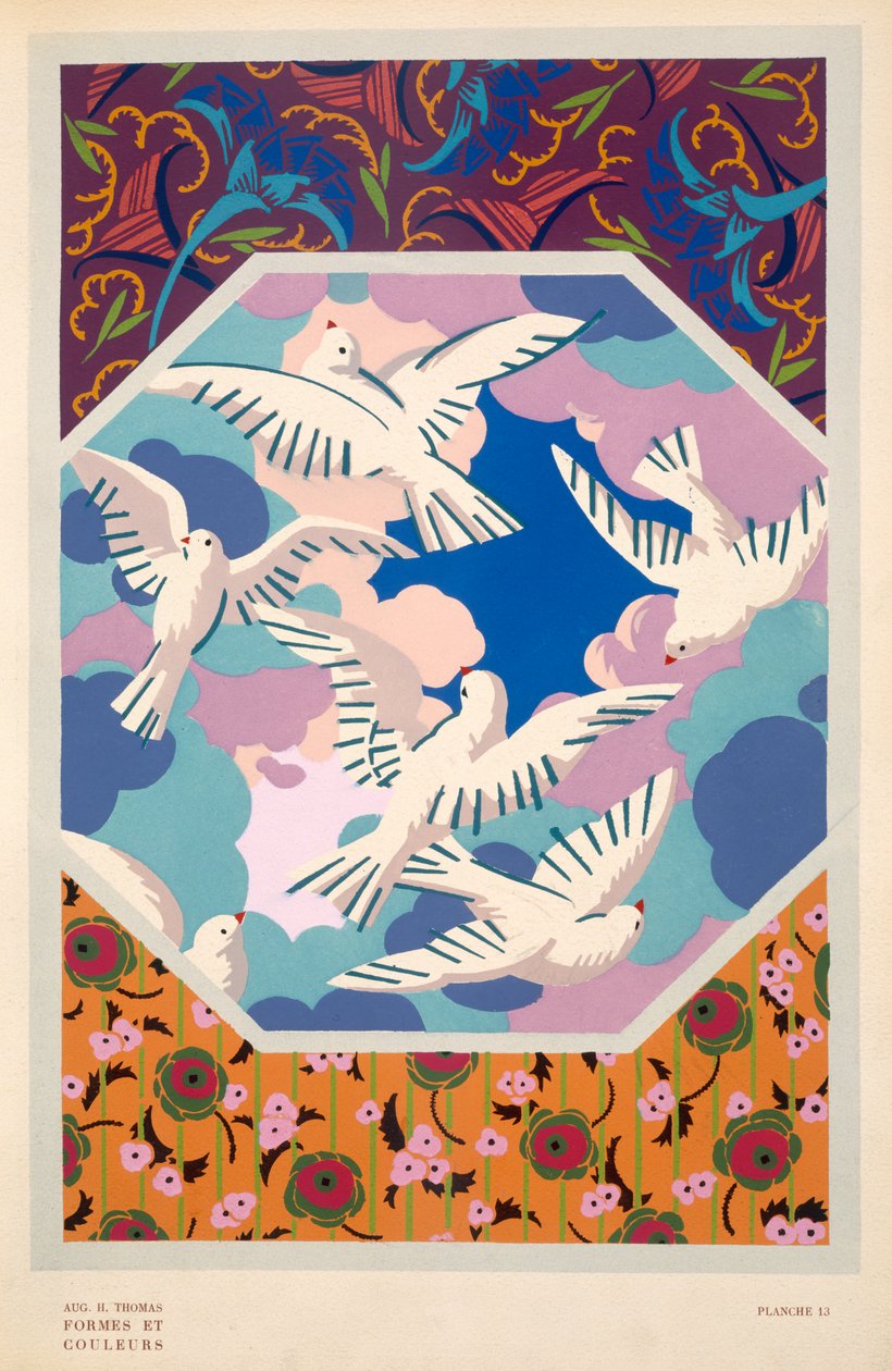 Motifli Dekoratif Tabak 13, 1922 by Auguste H. Thomas