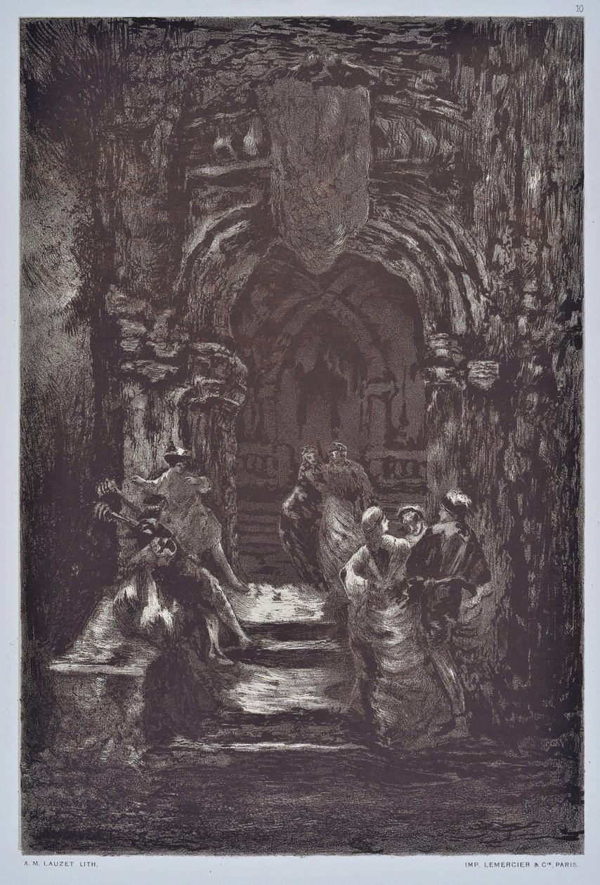 Merdiven (çizim) by Auguste Lauzet