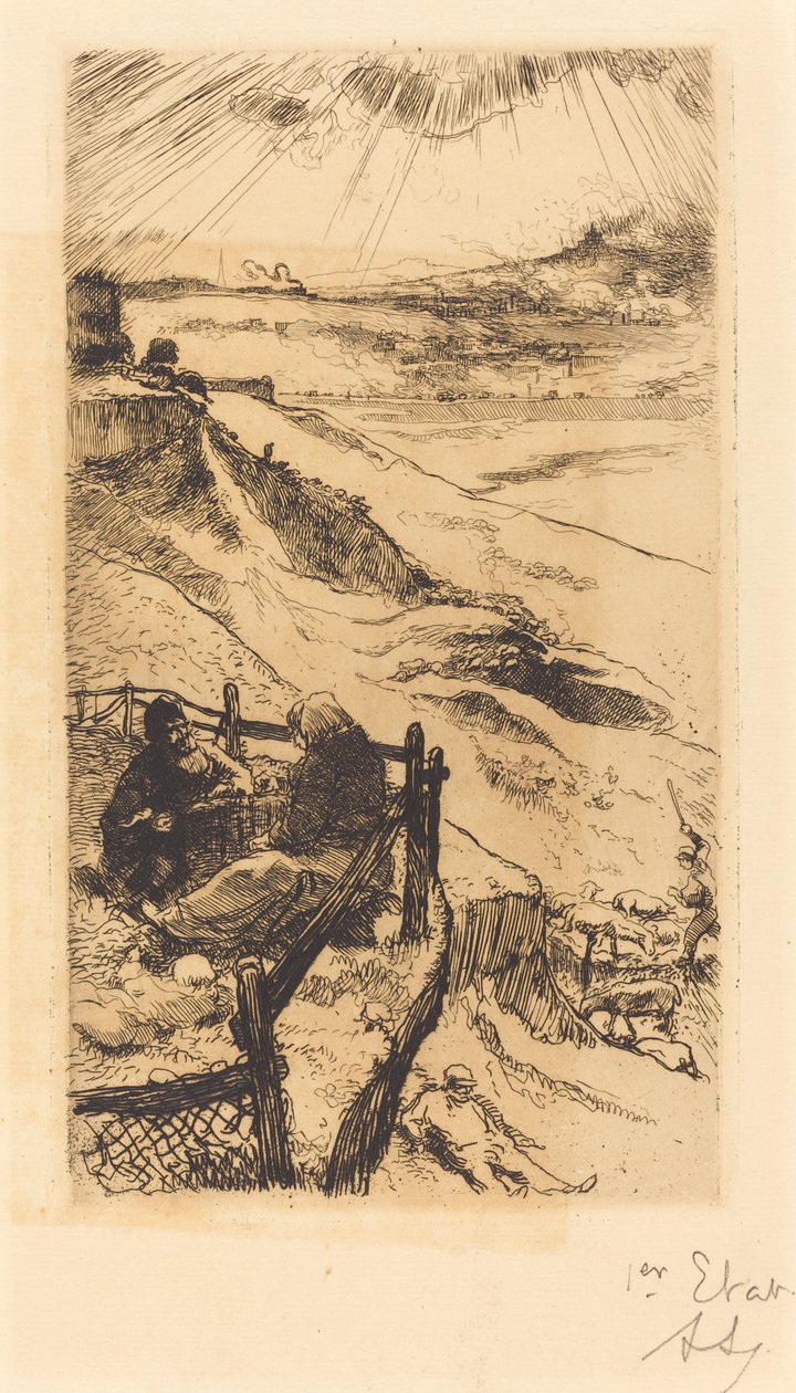 Paris yakınlarındaki Amerikan Ocakları by Auguste Lepere