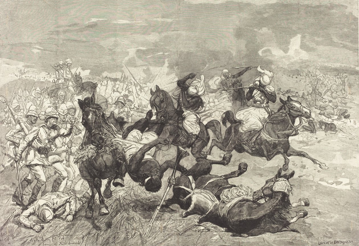 Sudan'da: El-Teb Savaşı, 18831890. by Auguste Lepere