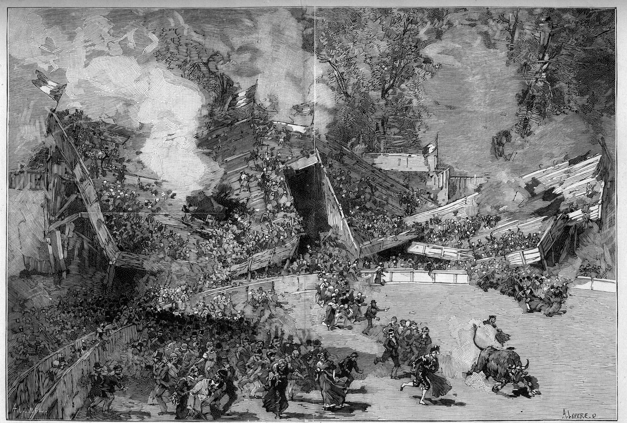Arenes du Prado, Marsilya felaketi by Auguste Lepere