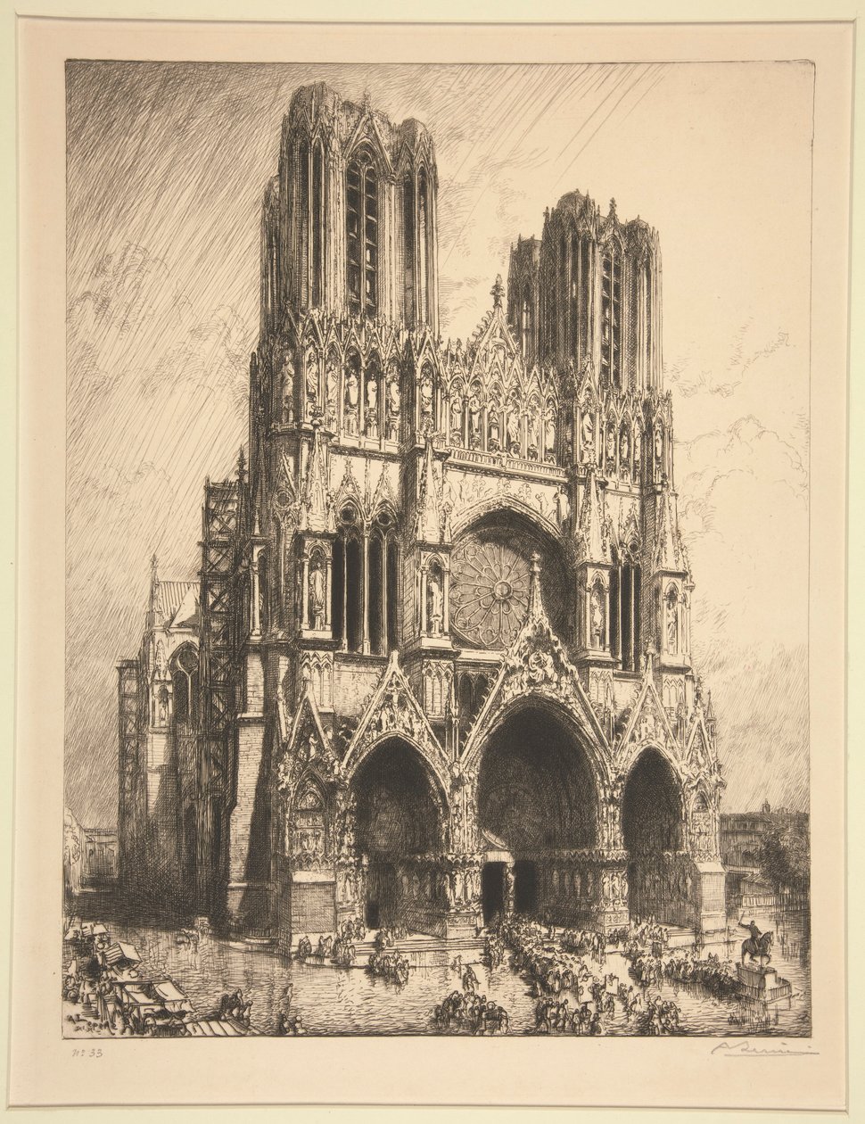 Reims Katedrali by Auguste Lepere