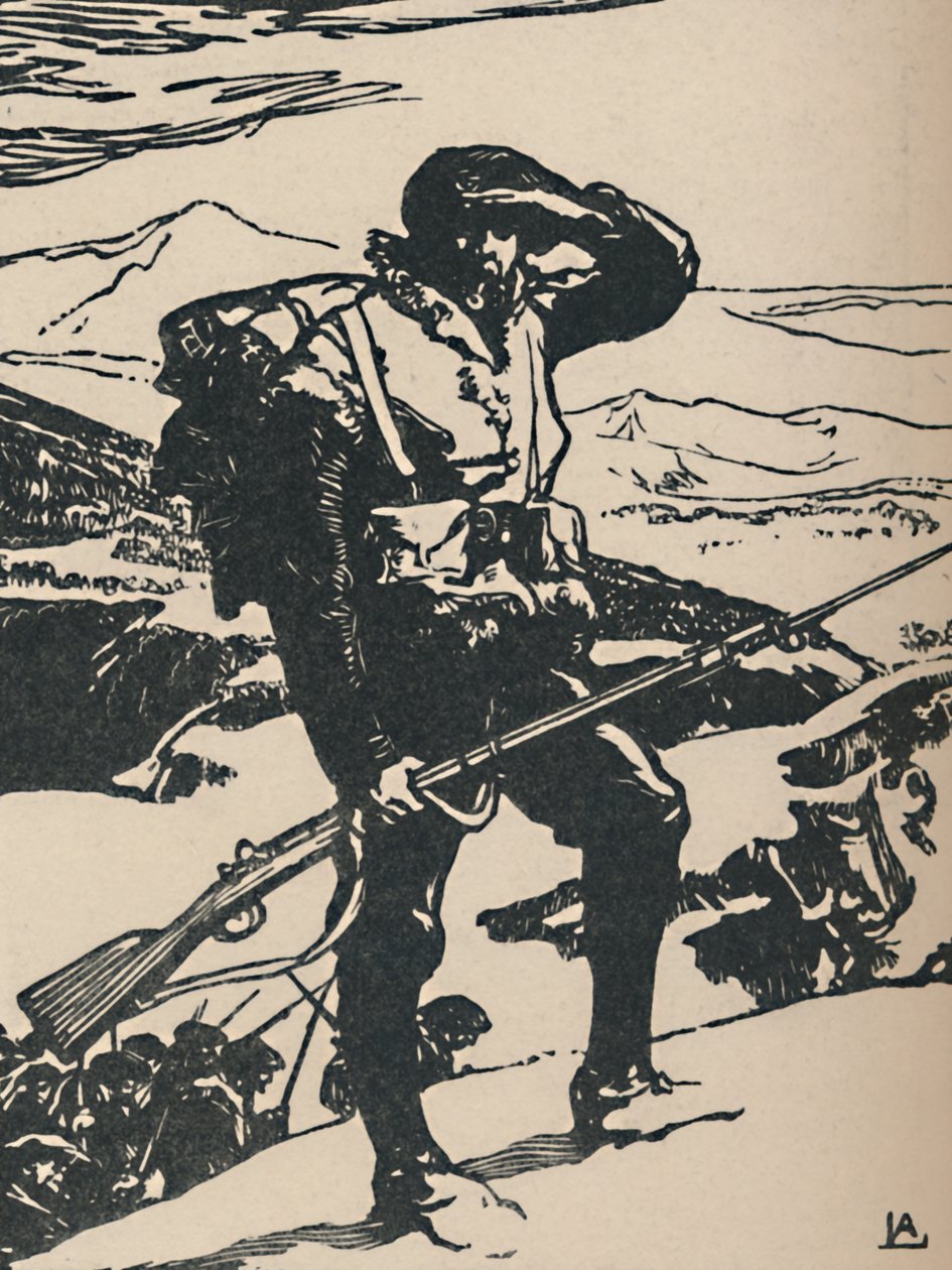 Ren Ovasını Seyreden Alp Avcısı, 1919 by Auguste Louis Lepère