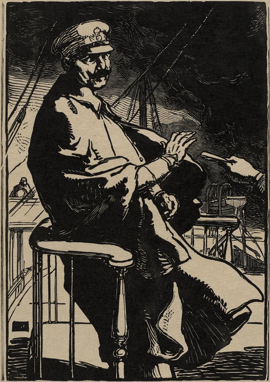 İmparator William yatında by Auguste Lepere