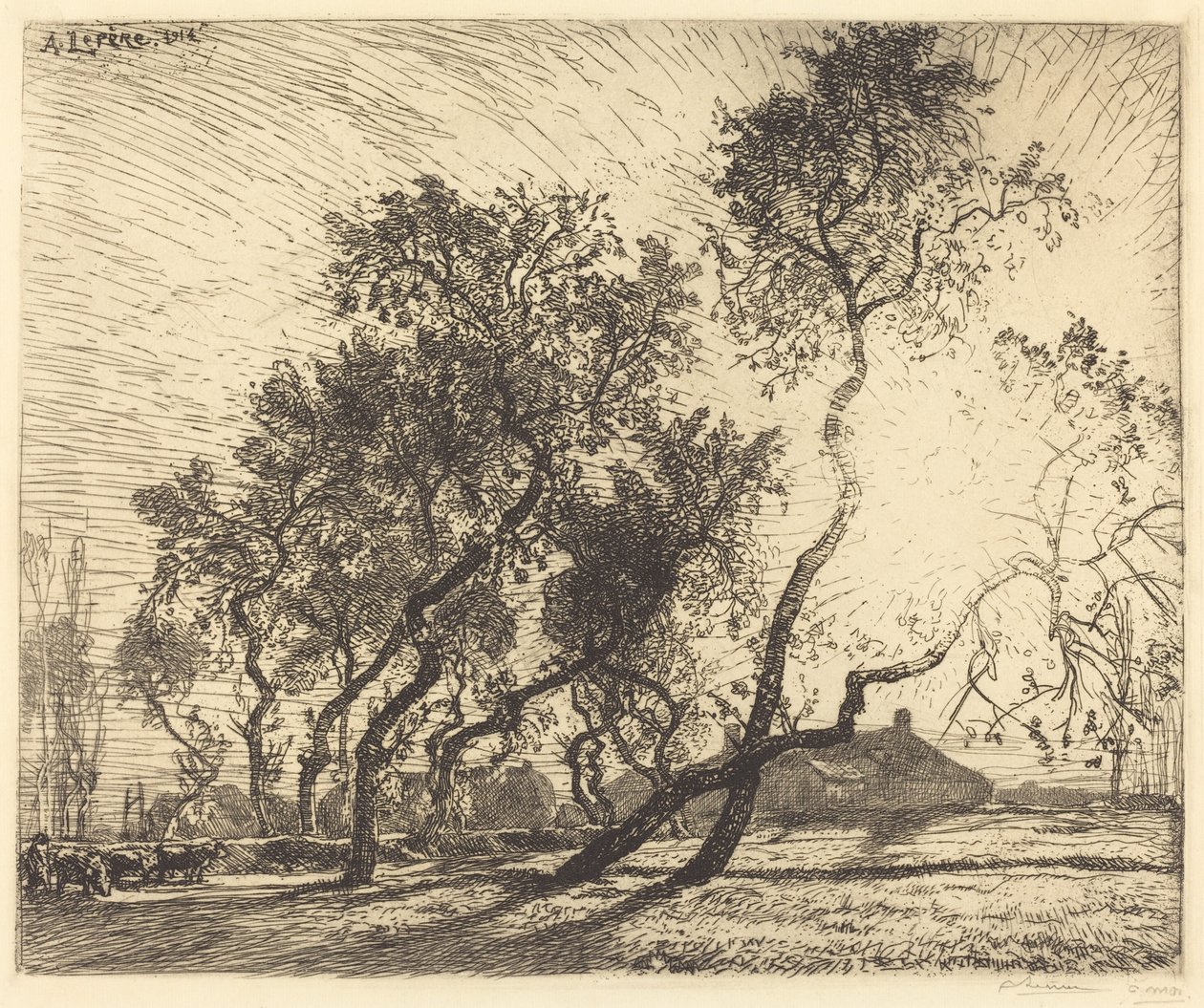 Hollanda Kavak Çiftliği by Auguste Lepere