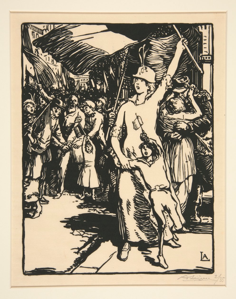 Savaş İlan Edildi, La Guerre de 1914, ilk seri, no. 8 by Auguste Lepere