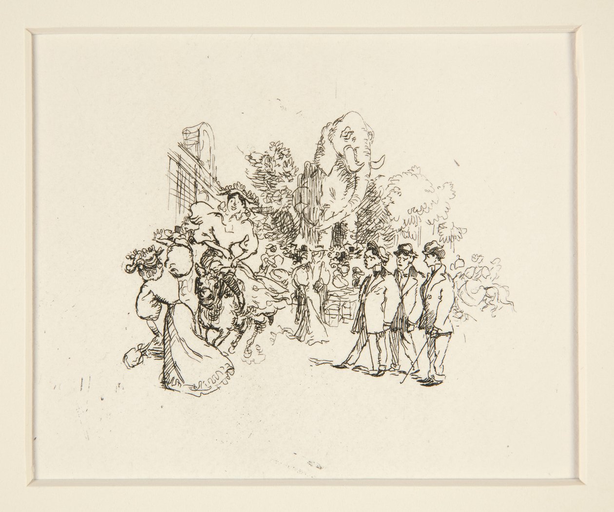Bayan Binici İnek, Diğer Figürler ve Fil by Auguste Lepere