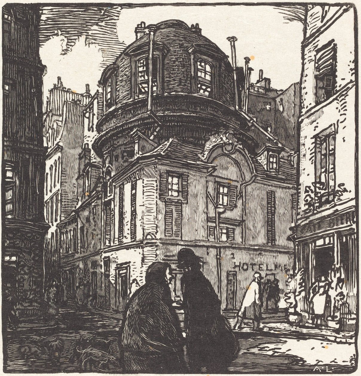 Eski tıp akademisi by Auguste Lepere