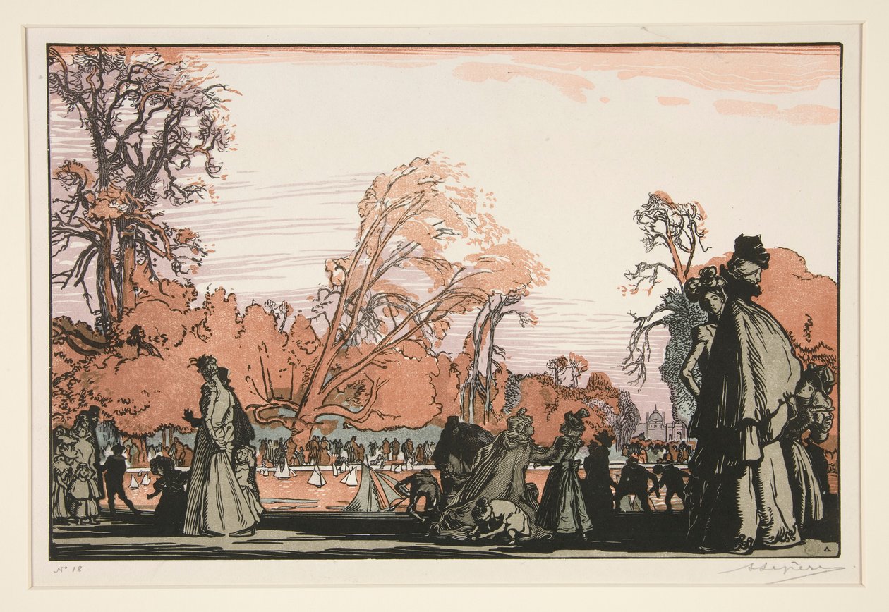 Le bassin des Tuileries (Tuileries