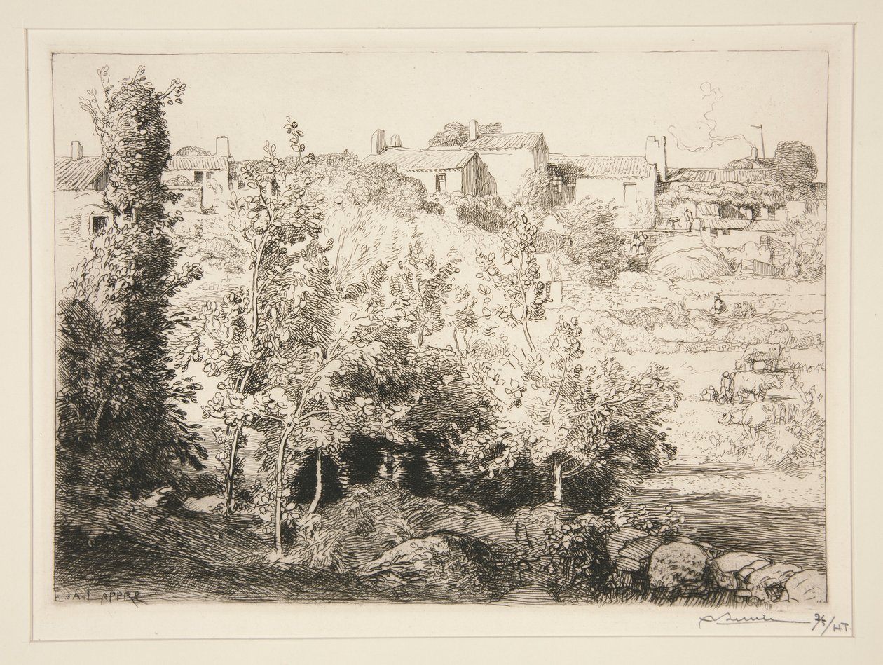 La Meule köyü (Ada by Auguste Lepere
