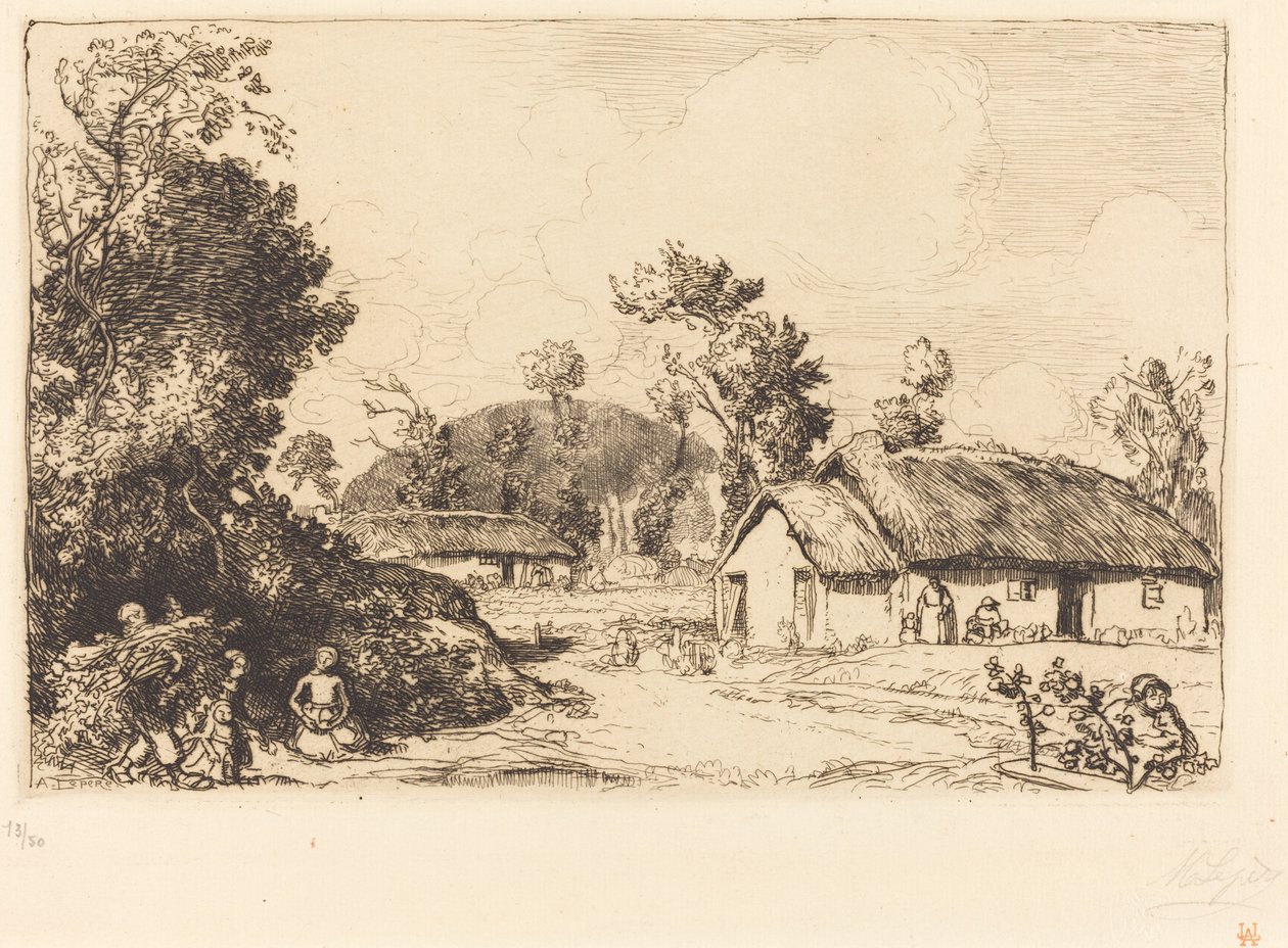 Dinlenme Zamanı, Vendee by Auguste Lepere