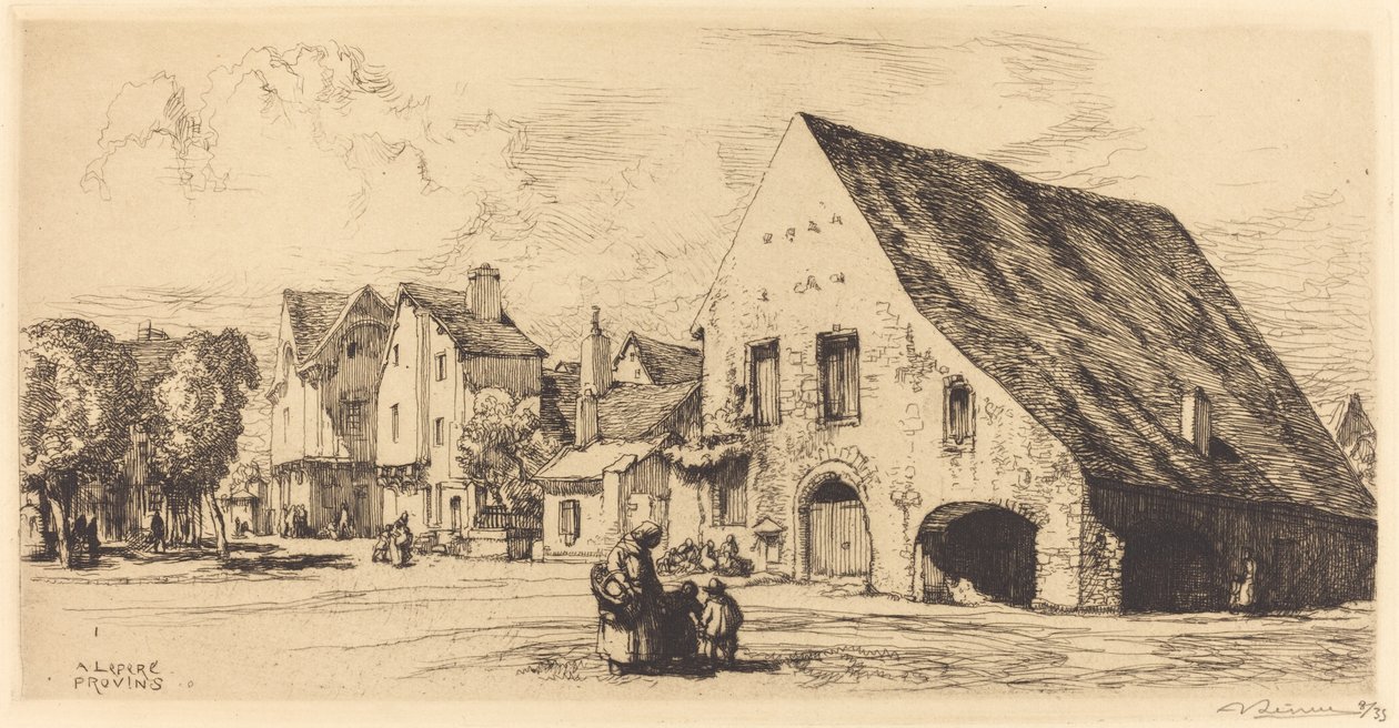 Provins (Seine ve Marne) by Auguste Lepere