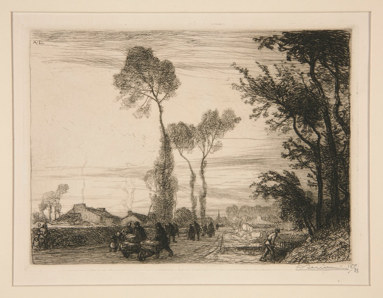Pazardan döndün mü? (Saint-Jean-de-Monts) (Piyasadan Geri Dönüş [Saint-Jean-de-Monts]) by Auguste Lepere